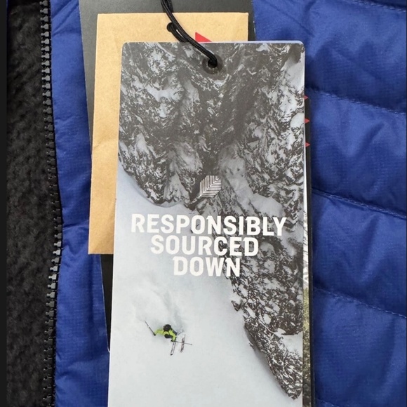 $400 Salewa Men Ortles Hybrid Rds 750 Down Wool Hybrid Jacket Blue Large EU 52 - Picture 3 of 9